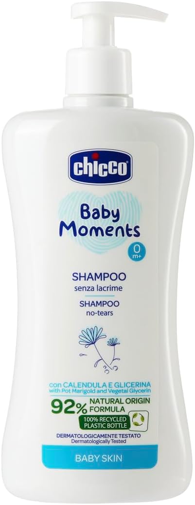 CHICCO BabyMoments šampón na vlasy 500 ml 0m+