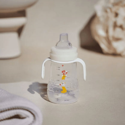MAM Trainer Night netečúci pohár, 2 náustky a svietiace úchyty 220 ml 4 m+