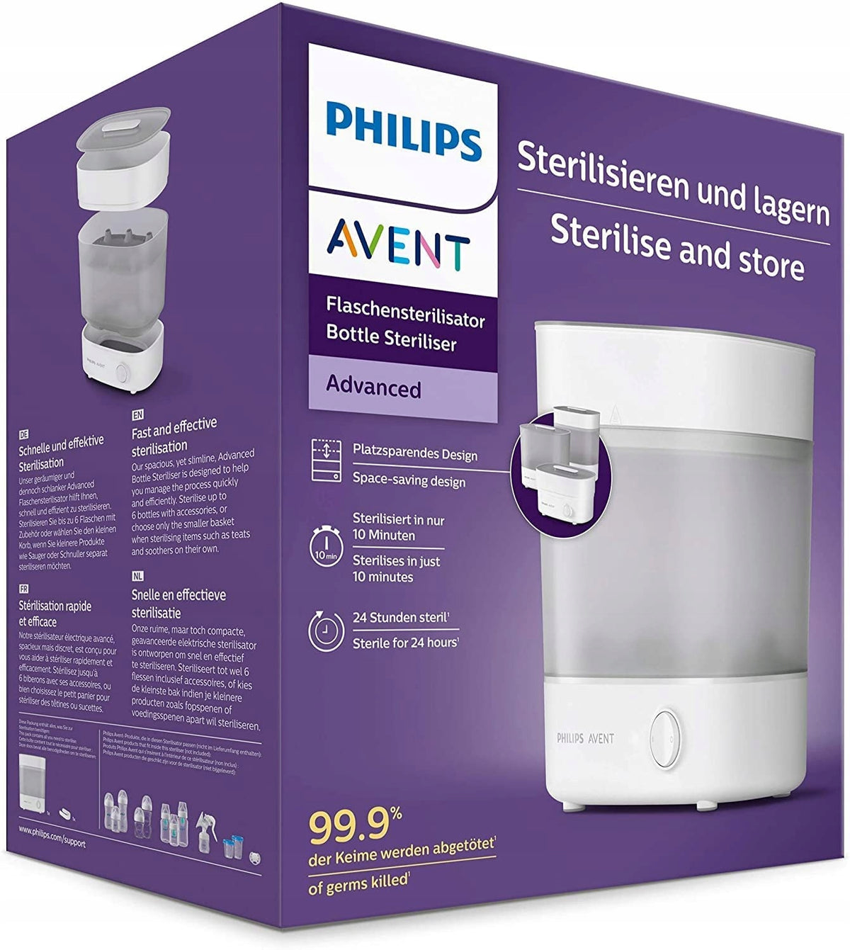PHILIPS AVENT електрически парен стерилизатор 1