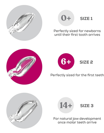 DENTISTAR silikónový cumlík na upokojenie 2x 14 mes.+