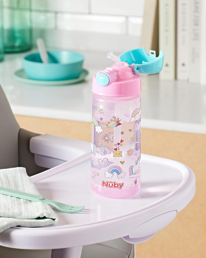 NUBY Straw Cup tritánová fľaša so slamkou 4 l+ 540 ml