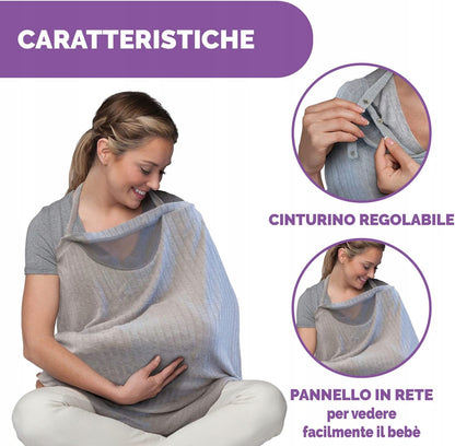 CHICCO Boppy Infinity šál a diskrétna clona na dojčenie 2 v 1