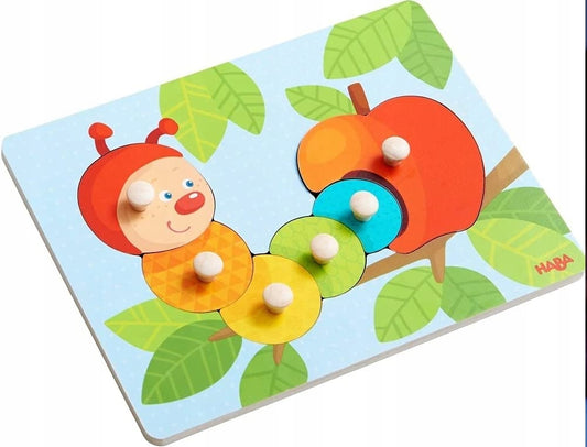 HABA Húsenica Mina puzzle 6 dielov 12 m+ drevo