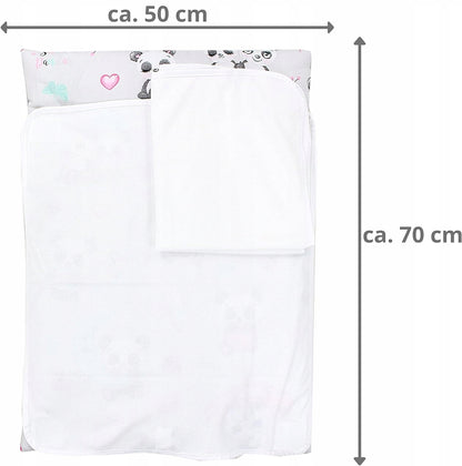 TUPTAM mäkká prebaľovacia podložka s poťahmi x2 75x50 cm