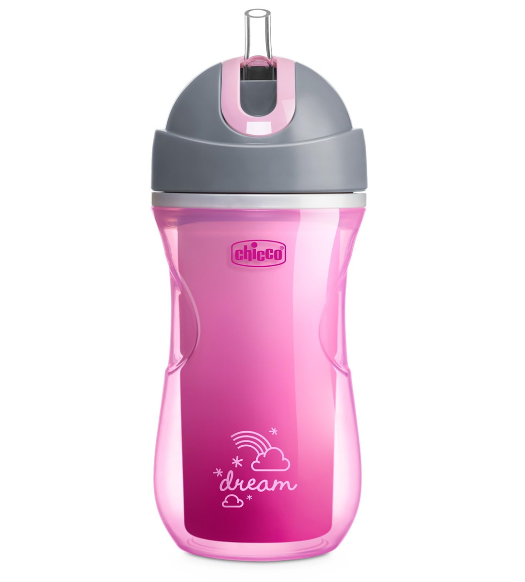 CHICCO Sport Cup netečúci pohár so slamkou 266 ml 14 m+