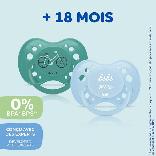 DODIE anatomický cumlík 18m+ Bébé Ours x3 – obrázok produktu 2