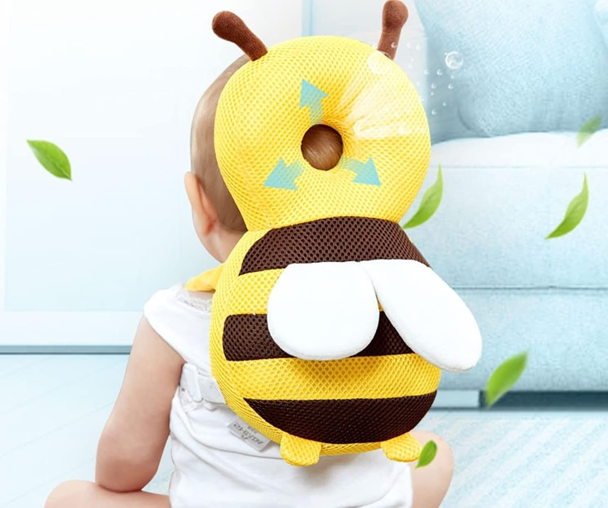 BABY HEAD PROTECTOR ochrana hlavy a chrbta pri učení sa chodiť VČIELKA