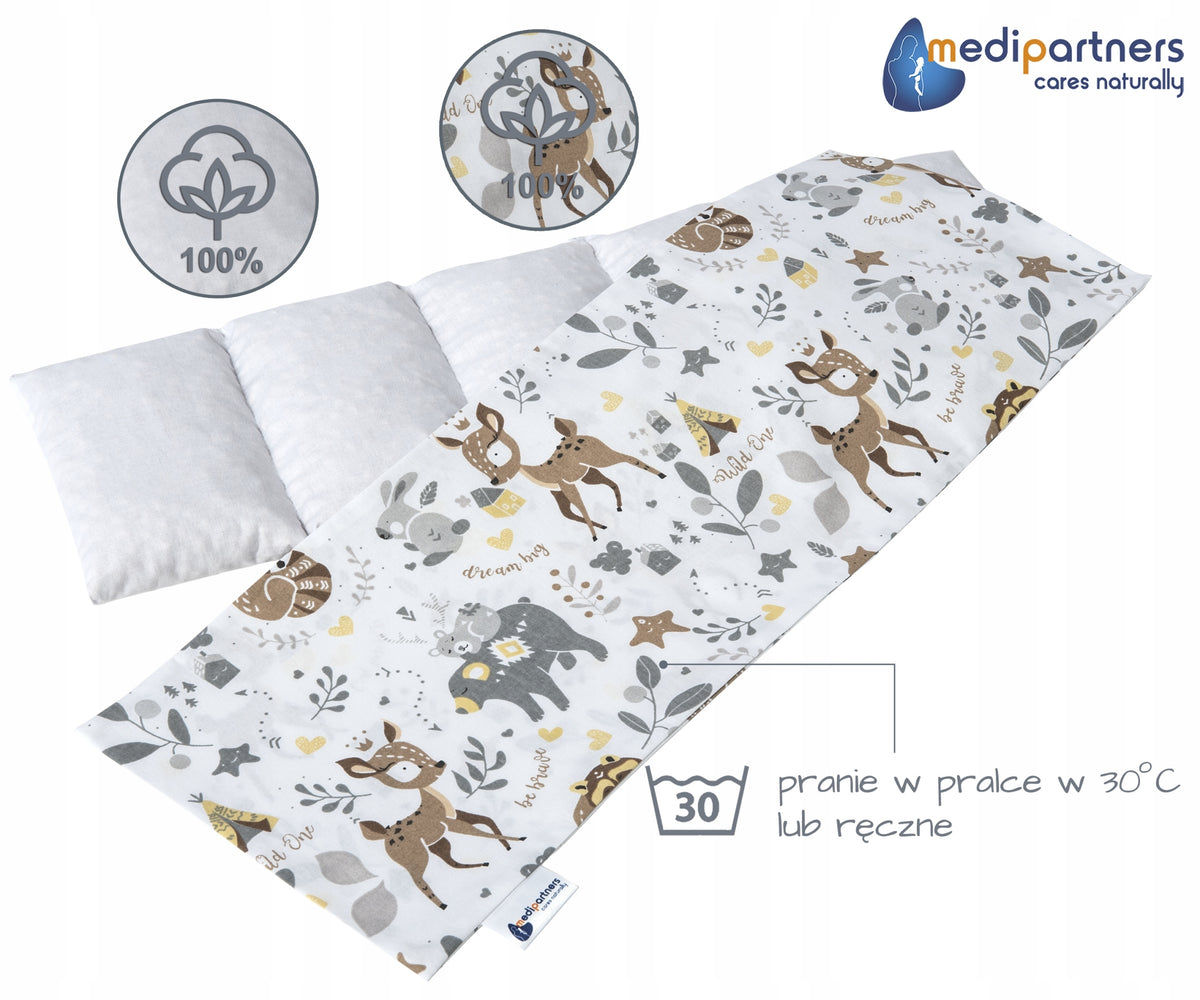 MEDIPARTNERS termofor s čerešňovými kôstkami VEĽKÝ 800g 60x20 cm