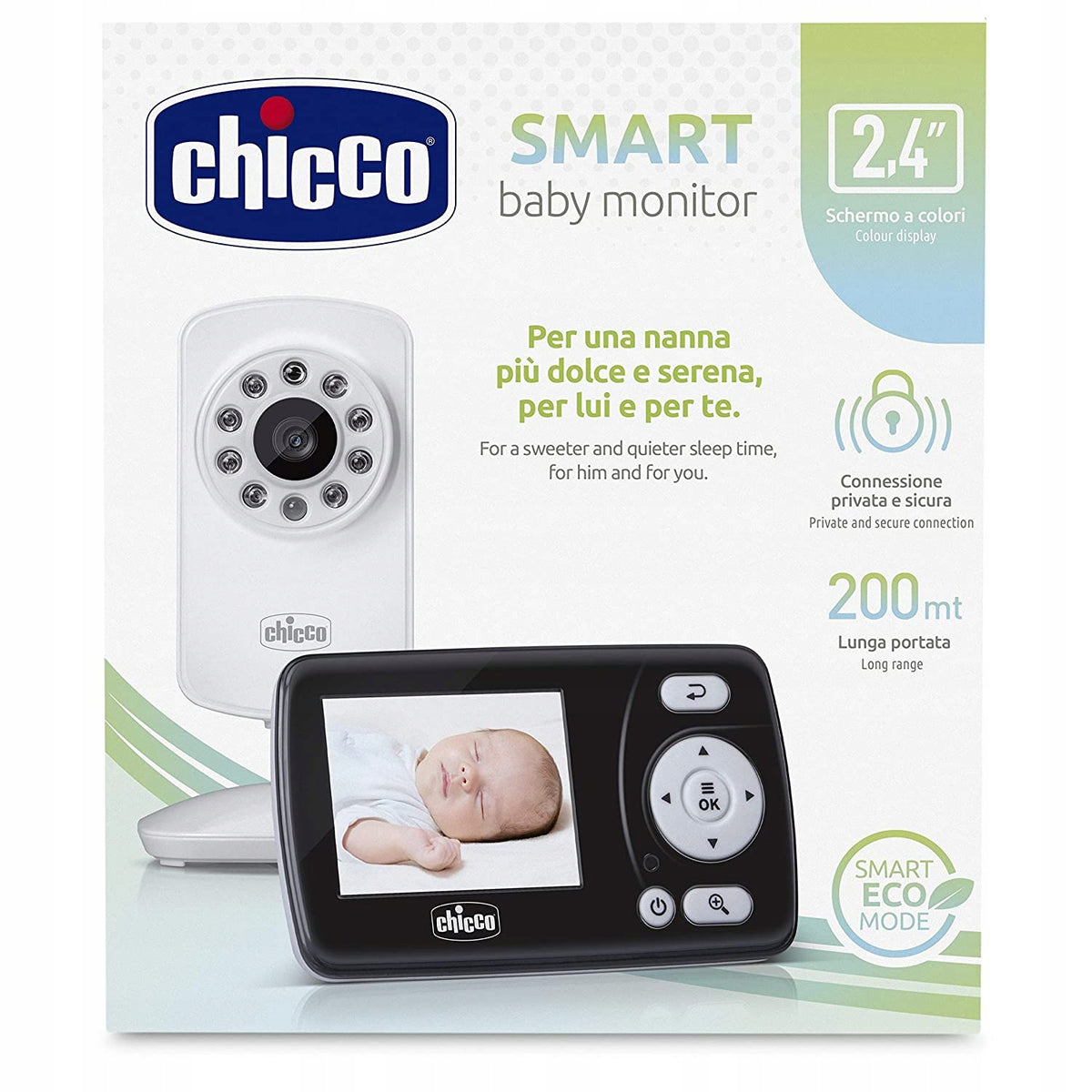CHICCO Smart elektronická pestúnka 2,4" FHSS