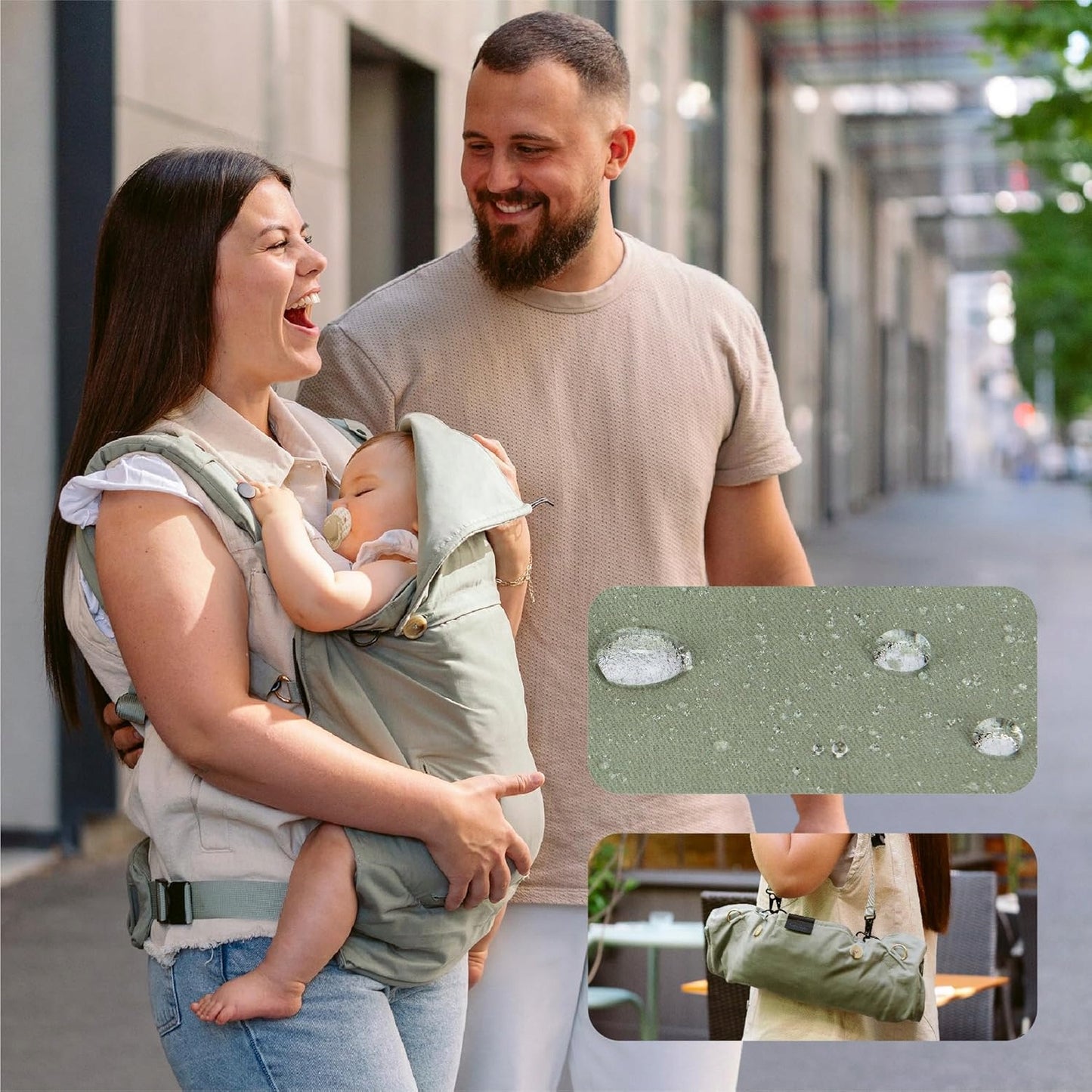 BABYMOOV MOOV&BOOST marsupiu ergonomic și înălțător 2 în 1
