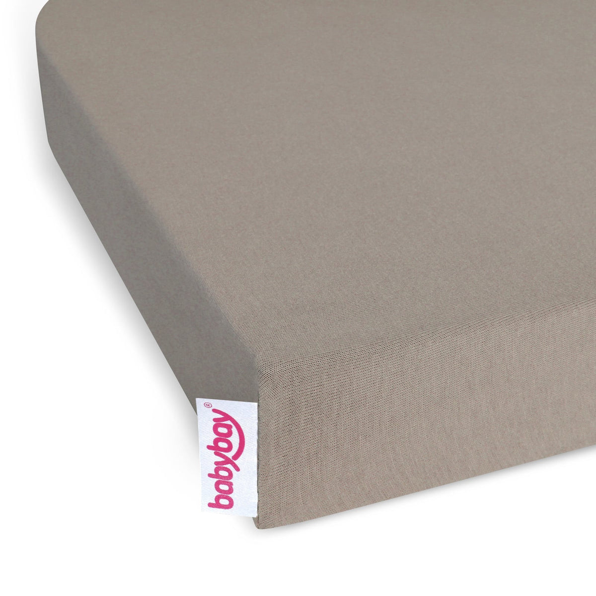 babybay Jersey Deluxe prześcieradło z gumką Nougat 89x50 cm