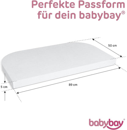 BABYBAY napínacia plachta s gumičkou a membránou 89x50 cm
