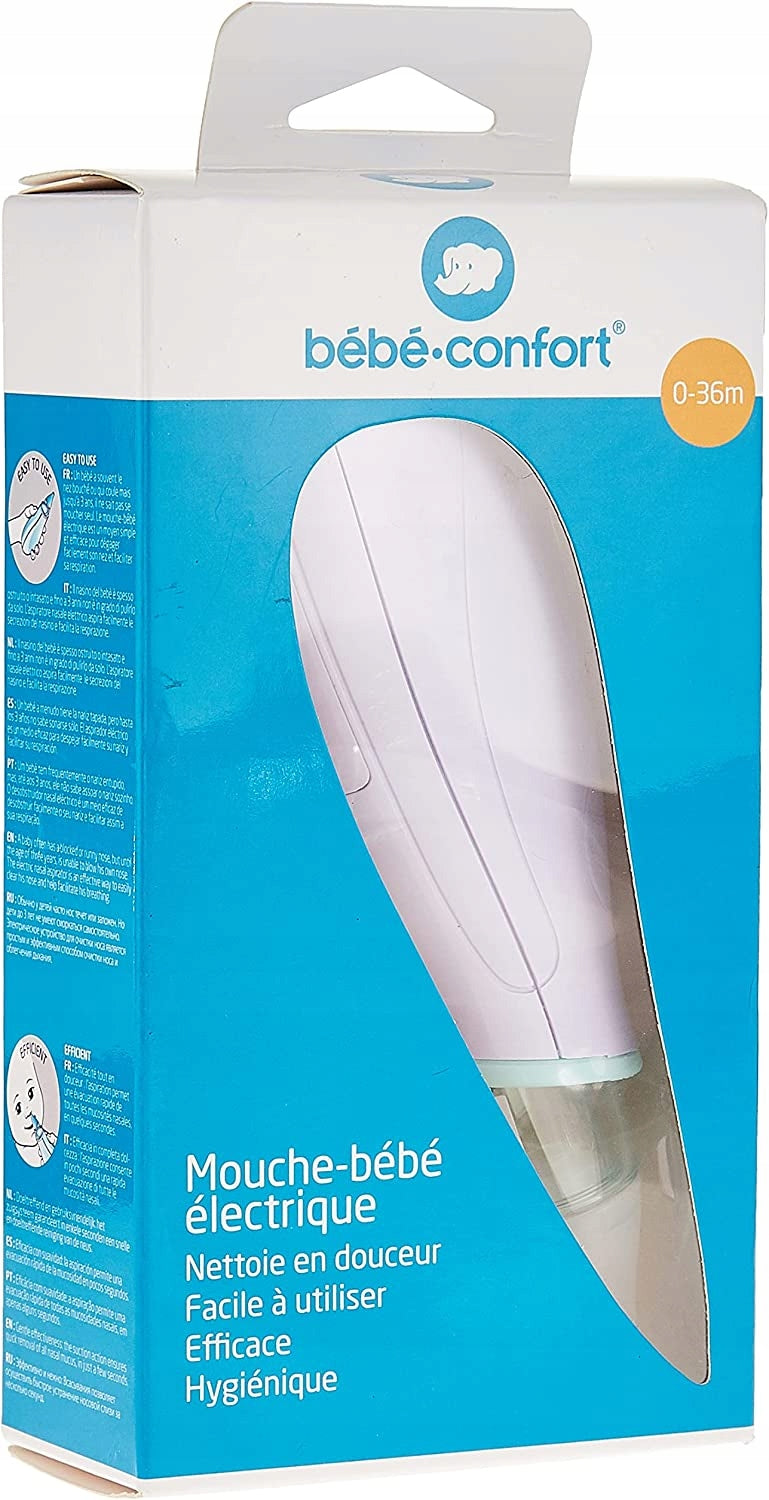 BEBE CONFORT elektrický nosový odsávač 4 nadstavce + puzdro