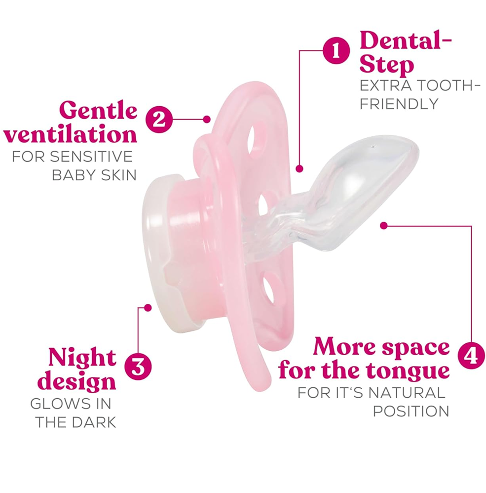 DENTISTAR silikónový cumlík na upokojenie 2x 14 mes.+