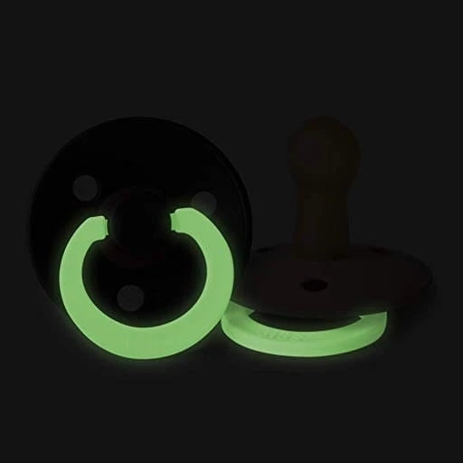 BIBS COLOUR GLOW smoczki uspokajające 2pack kauczuk 0-6 msc