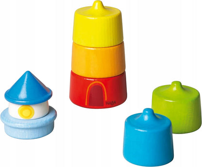 HABA drevené kocky Maják 7 dielov 21 cm
