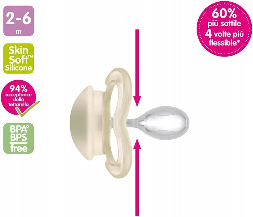 MAM SUPREME silikónový cumlík 0 – 6 m x2