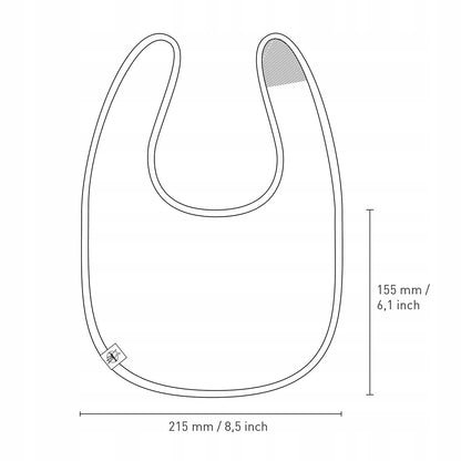 LASSIG bavlnený podbradník na suchý zips x5 3–18 mesiacov