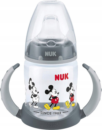 NUK Learner Cup Mickey HRNČEK 150 ml s ukazovateľom teploty 6 m+
