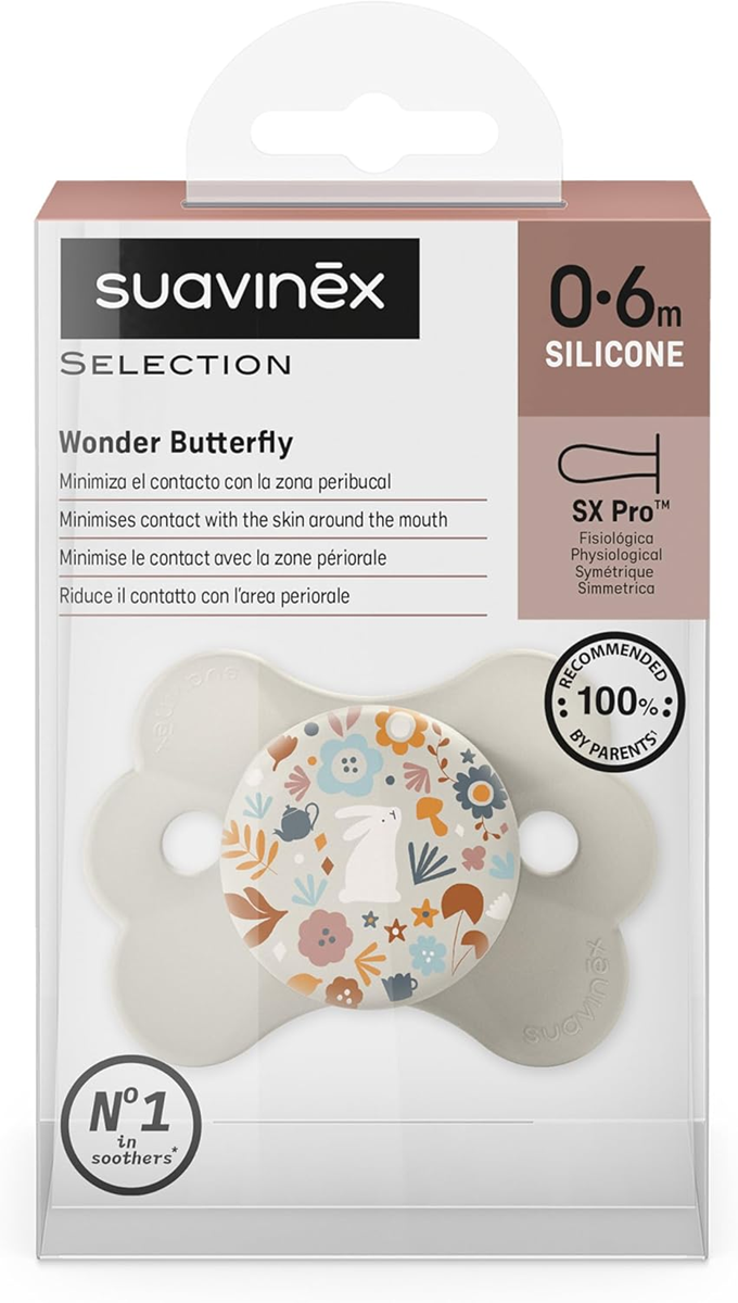 SUAVINEX cumlík SELECTION SX PRO silikón 0-6m