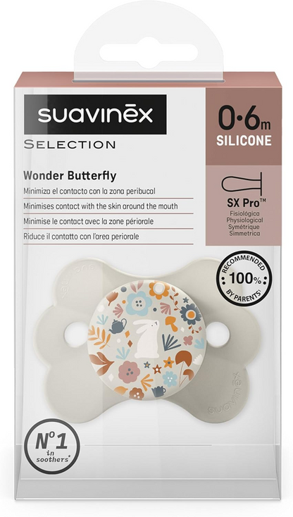 SUAVINEX cumlík SELECTION SX PRO silikón 0-6m