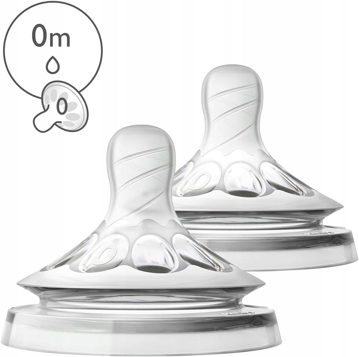 PHILIPS AVENT Natural cumlíky na fľaše 0m+ x2