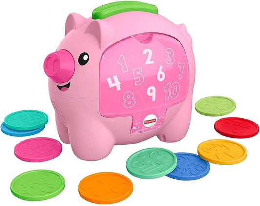 FISHER-PRICE interaktívne prasiatko pokladnička s pohybom a zvukmi  J. ANGLICKÝ