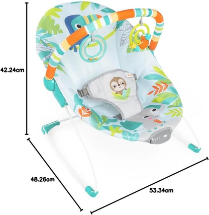 BRIGHT STARTS Rainforest hojdačka s vibráciami a melódiou