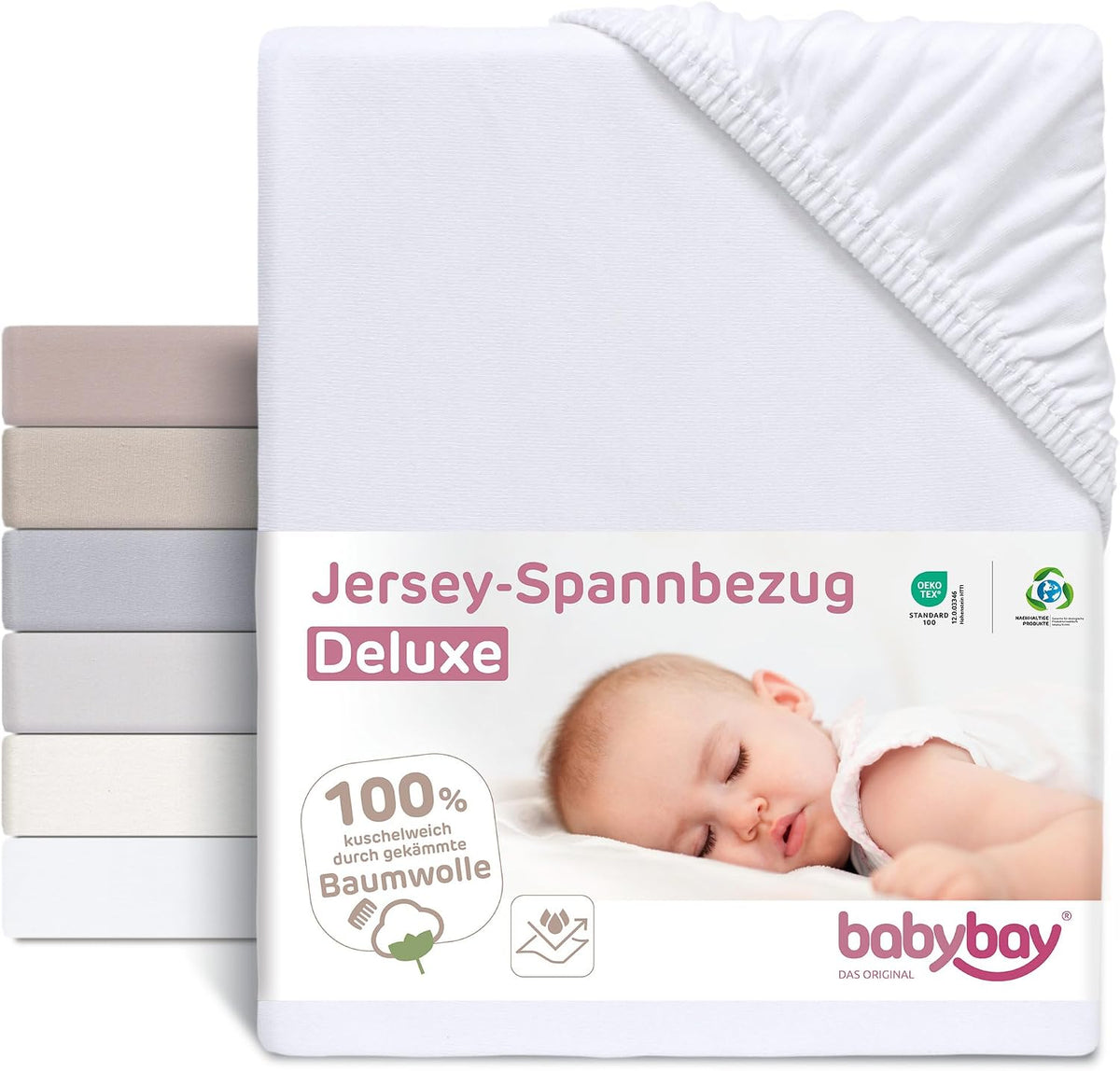 BABYBAY napínacia plachta s gumičkou a membránou 89x50 cm