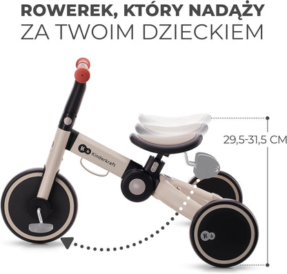 KINDERKRAFT 4TRIKE trojkolka 3 v 1 12 mes.+