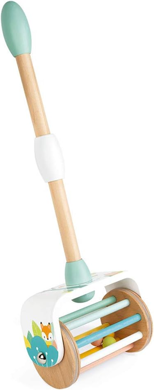 JANOD Pure drevené chodítko s hrkálkou 49 cm