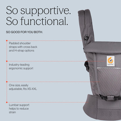 ERGOBABY ADAPT SoftFlex MESH ergonomický nosič 3,2-20kg