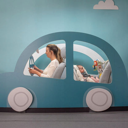 TAF TOYS centrum aktivity do auta so zrkadlom