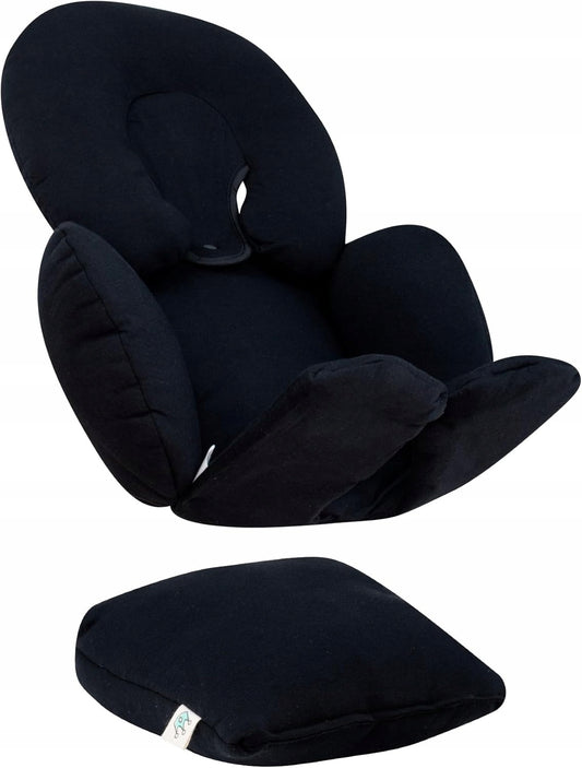 JYOKO reduktor wkładka uniwersalna do fotelików gr 0, czarna wkładka do fotelika samochodowego dla niemowląt