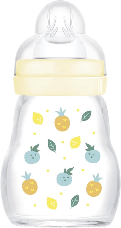 MAM Feel Good sklenená fľaša 170 ml 0 m+ cumlík 1