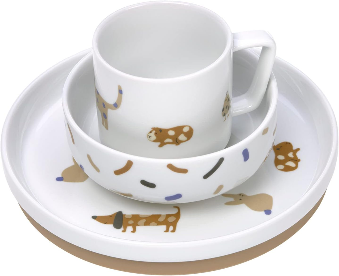 LASSIG Little Mateys súprava porcelánového riadu 3el.