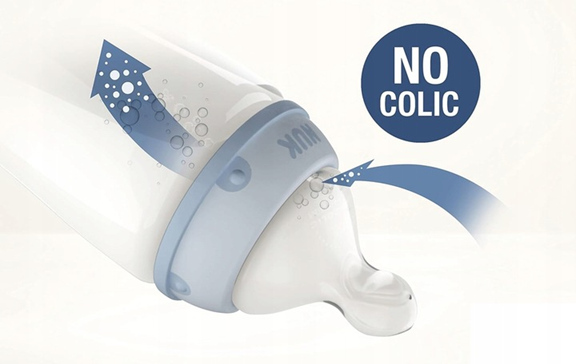 NUK First Choice fľaša 150 ml cumlík S pomalý prietok 0+ KOALA