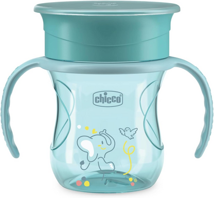 CHICCO Perfect Cup netečúci pohár s 360-stupňovým náustkom 200 ml 12 m+