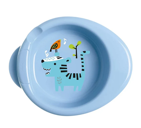 CHICCO Warmy Plate hlboký tanier udržiavajúci teplo 18 x 22 x 5 cm TIGER