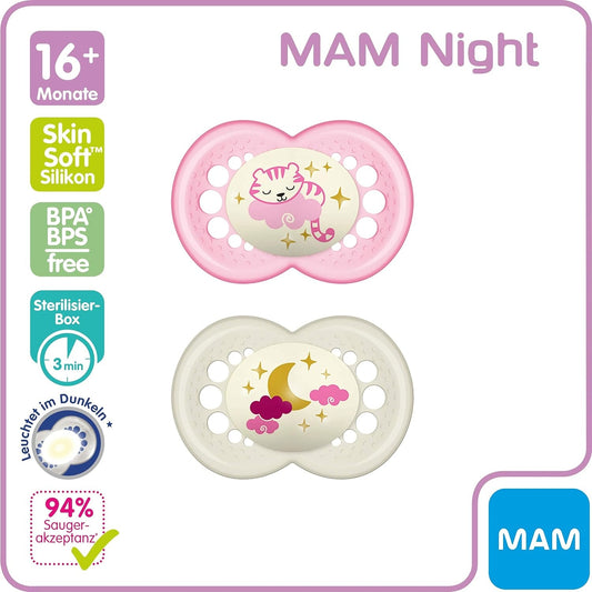 MAM ORIGINAL NIGHT πιπίλα x2 16μηνών+