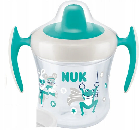 NUK Mini Trainer Cup CSÖPÖGÉSMENTES ITATÓPOHÁR béka 6 hónap+ 160 ml