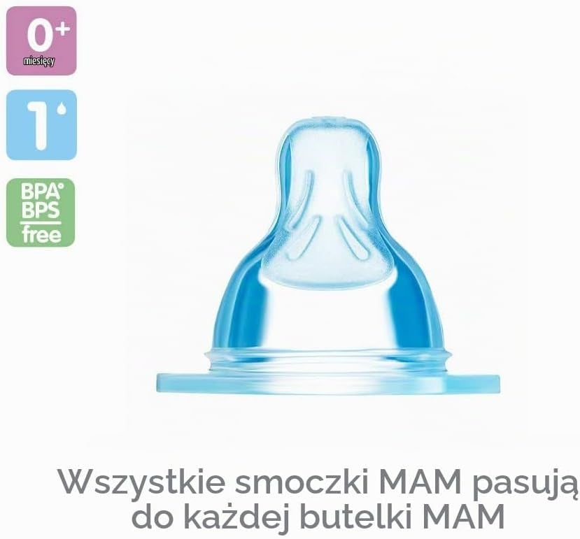 MAM cumlíky na fľaše veľkosť 1 SkinSoft 0m+ x2