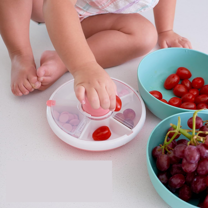 GOBE Snack Spinner otočná nádoba na pochutiny s 5 priehradkami 5,5 x 16 cm
