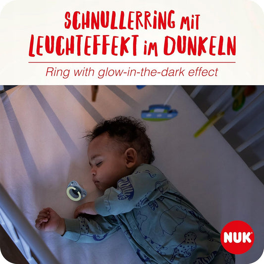 NUK SIGNATURE DAY&NIGHT πιπίλα x4 6-18 μηνών