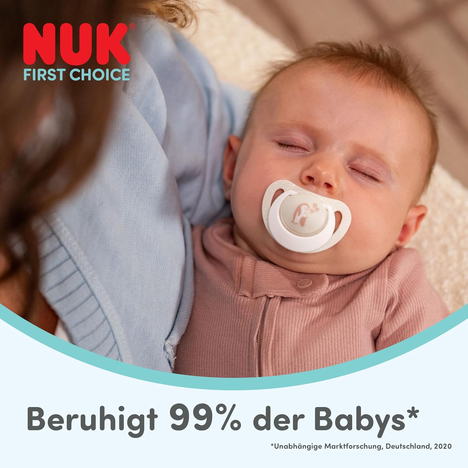 NUK First Choice smoczek uspokajający silikonowy x2 0-6m – zdjęcie produktu 2