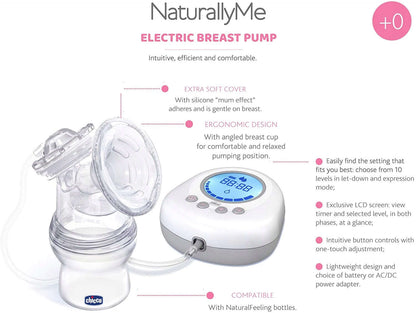 CHICCO NaturallyMe LAKTATOR elektryczny U z LCD, dwufazowy, biały, używany, 100% sprawny