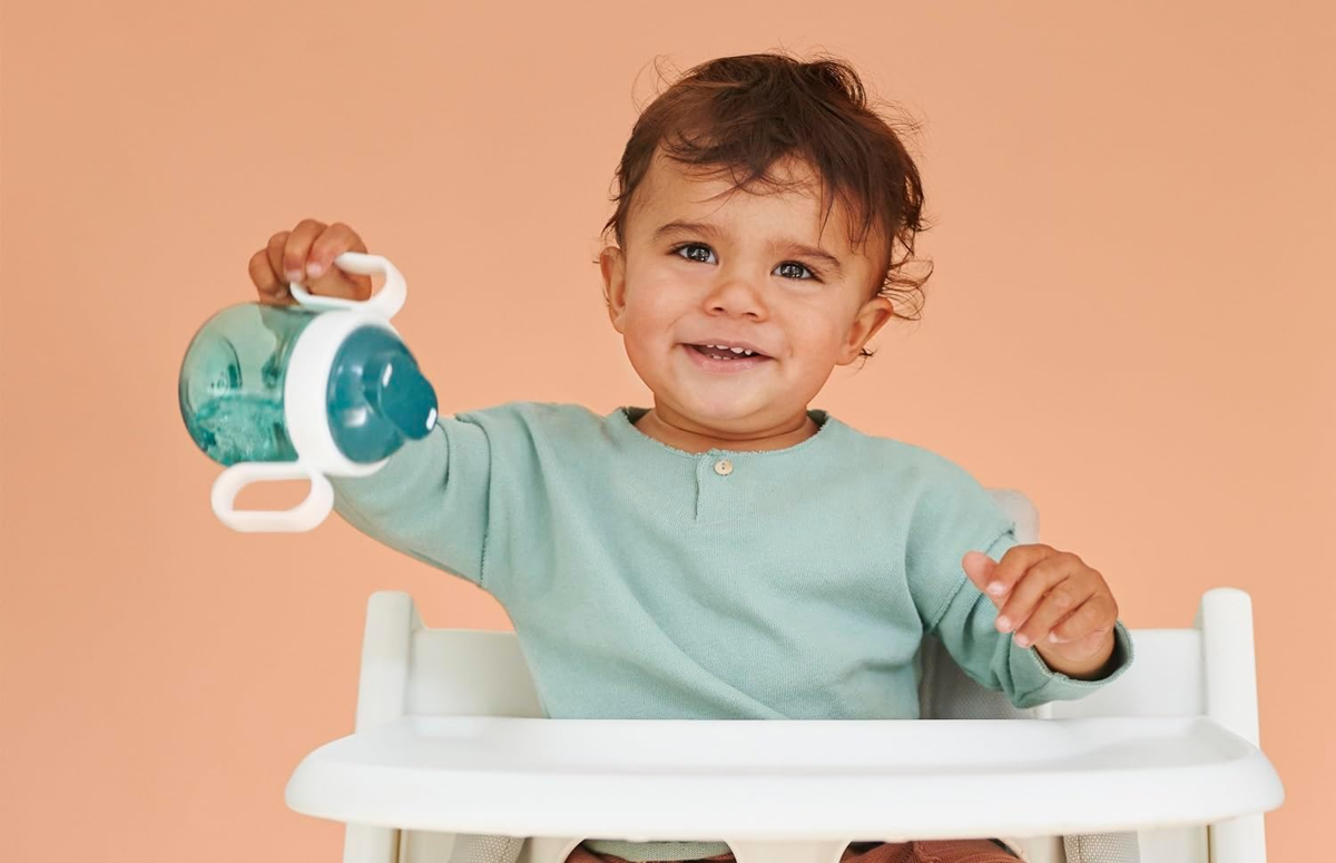 MEPAL Sippy Cup náustkový nerozlievací pohár s obojstranným náustkom 200 ml 6 m+