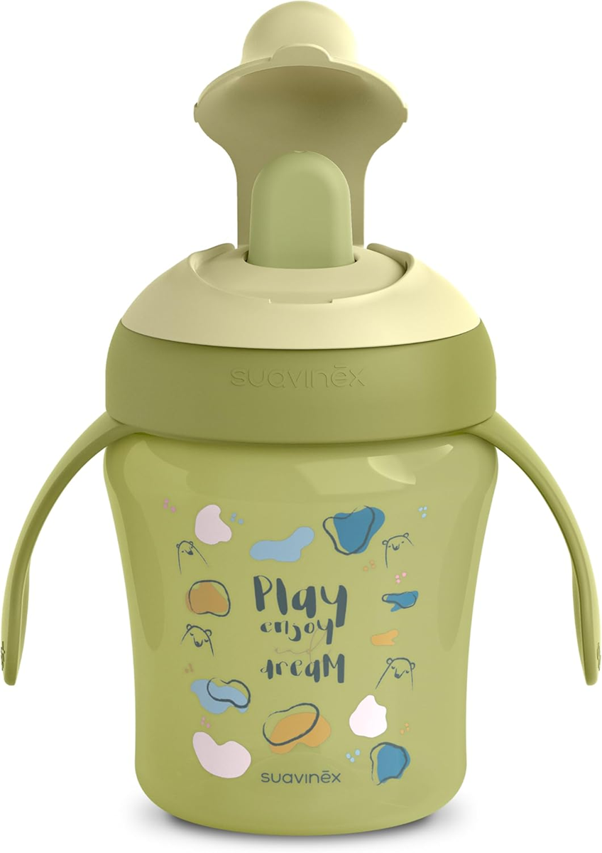 SUAVINEX Learning Cup netečúci pohár s tvrdým náustkom 200 ml 6 m+