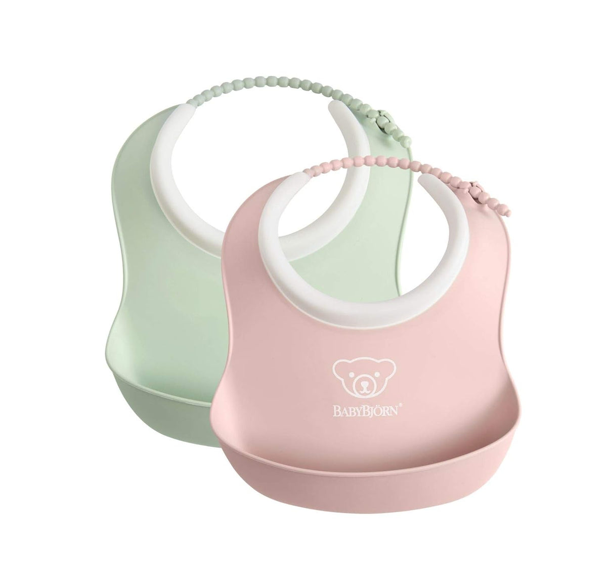 BABYBJORN silicone bib with pocket x2