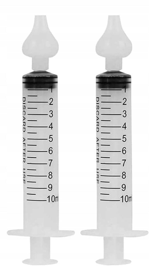 BABY AGE irygátory do nosa w strzykawce, 2 sztuki, 10ml
